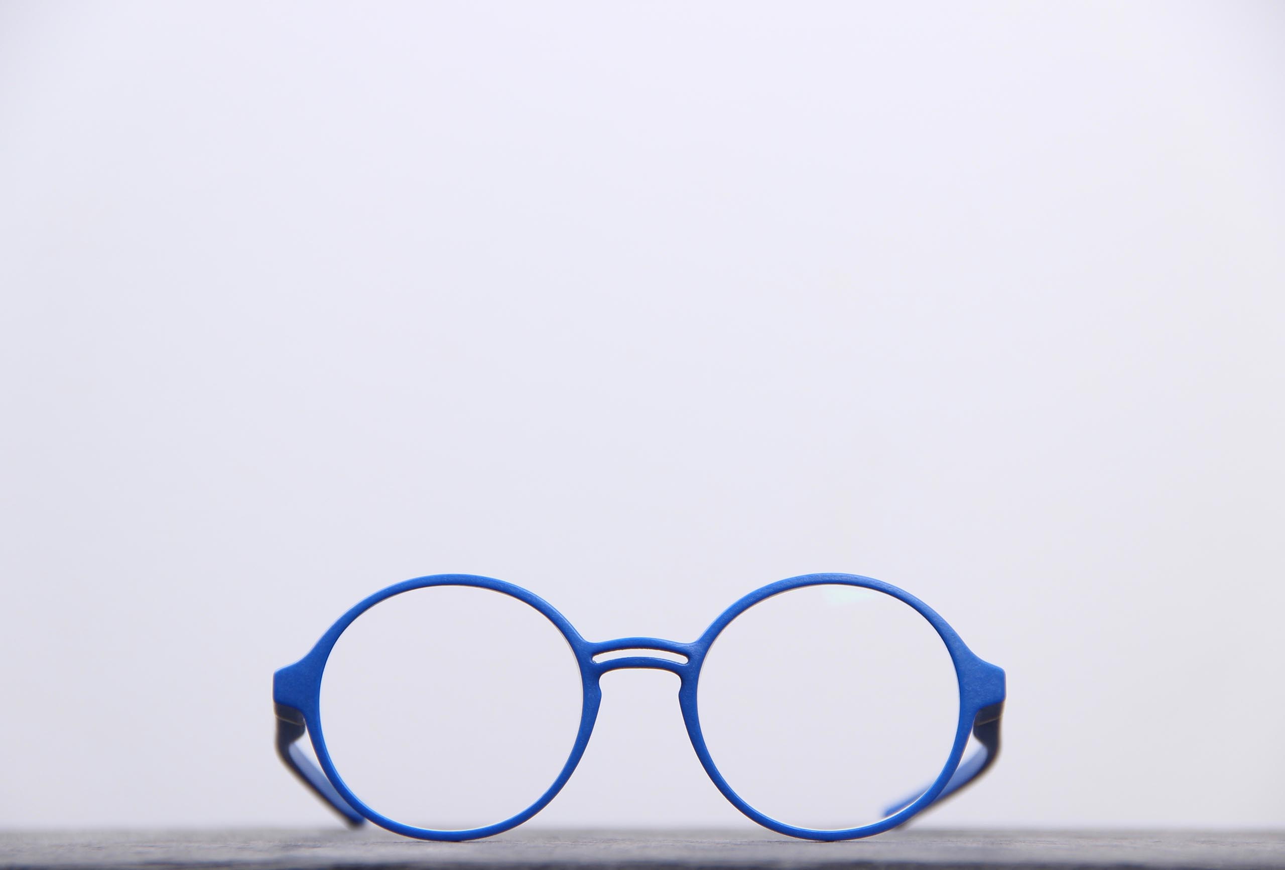 lunettes de vue bleues impression 3 D