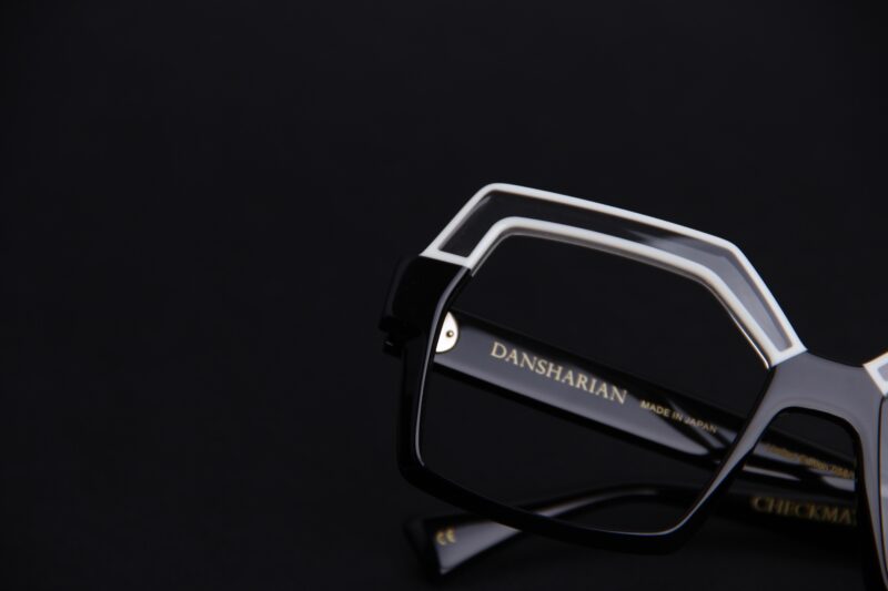 Lunettes de vue Dansharian noire et blanche
