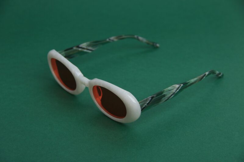 Lunettes de soleil Projekt Produkt Blanche et verte