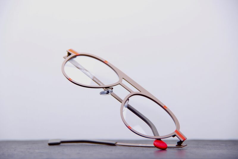Lunette de vue Ovale Sabine Be Be Chill, gris Taupe/Rouge