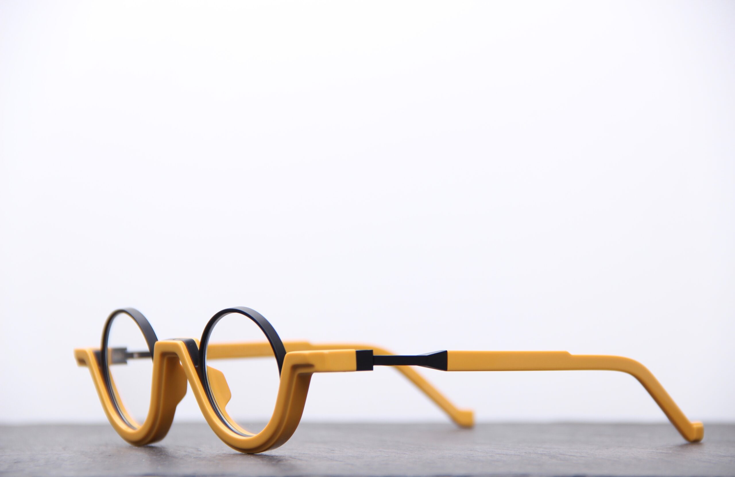 VAVA I Lunette de vue ronde jaune et noire – Image 5